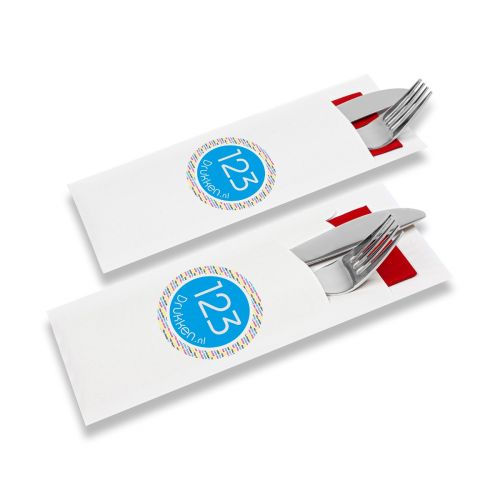 Bedrukte bestekzakjes