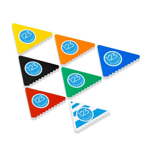 IJskrabber driehoek met logo