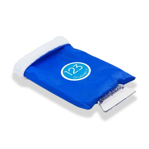 Winter products: IJskrabber met handschoen