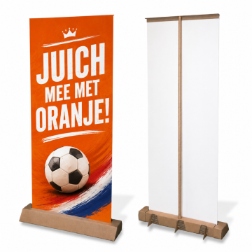 Kartonnen roll-up banner - WK drukwerk