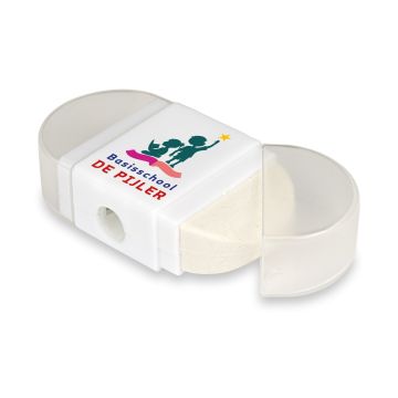 Puntenslijper met gum